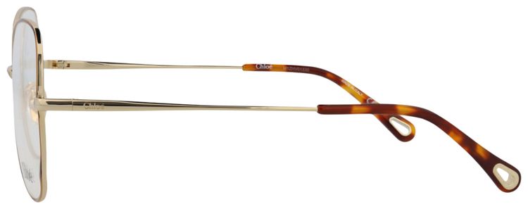 Chloe Cat Eye Frame Metal Optical Frames HavanaGoldTransparent