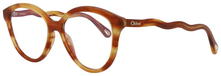 Chloe Cat Eye Frame Bio Acetate Sunglasses HavanaTransparent