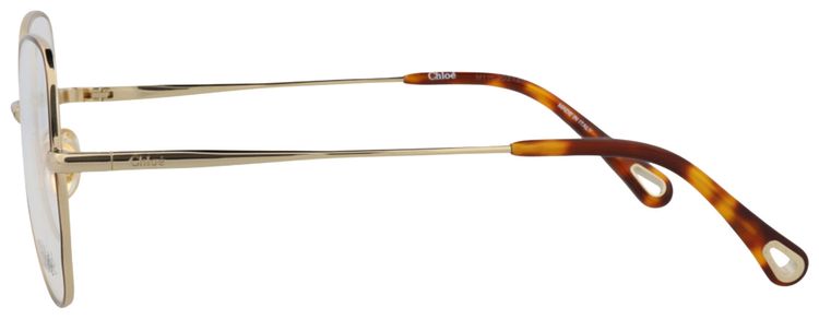 Chloe Round Frame Metal Optical Frames HavanaGoldTransparent