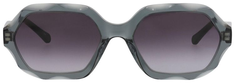 Chloe Square Frame Recycled Acetate Sunglasses GreyBlack