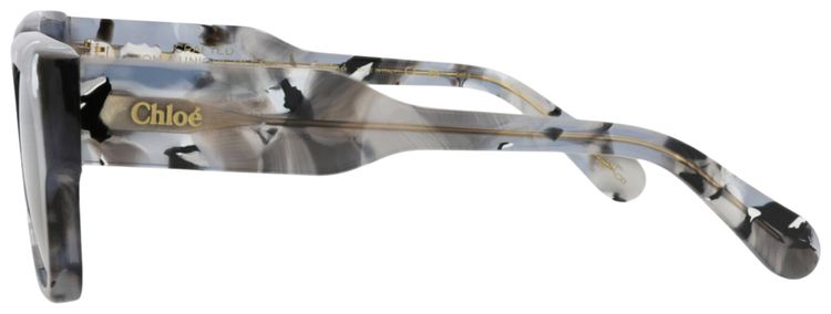 Chloe Square Frame Recycled Acetate Sunglasses Grey