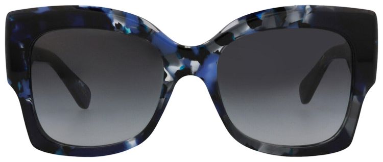 Chloe Square Frame Recycled Acetate Sunglasses BlueGrey