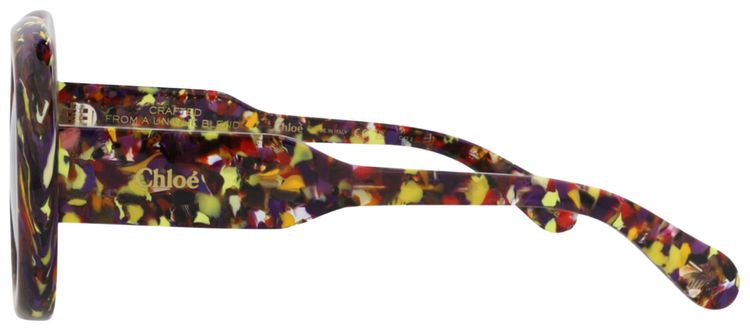 Chloe Square Frame Recycled Acetate Sunglasses Violet