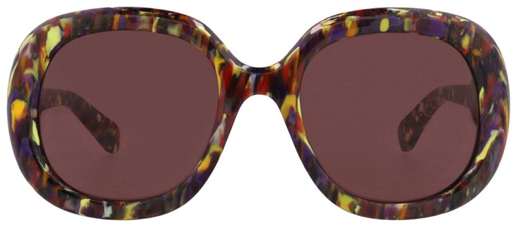 Chloe Square Frame Recycled Acetate Sunglasses Violet