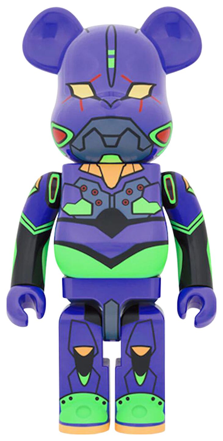 BERBRICK x Evangelion Unit 1 New Paint Version 1000 PurpleGreen