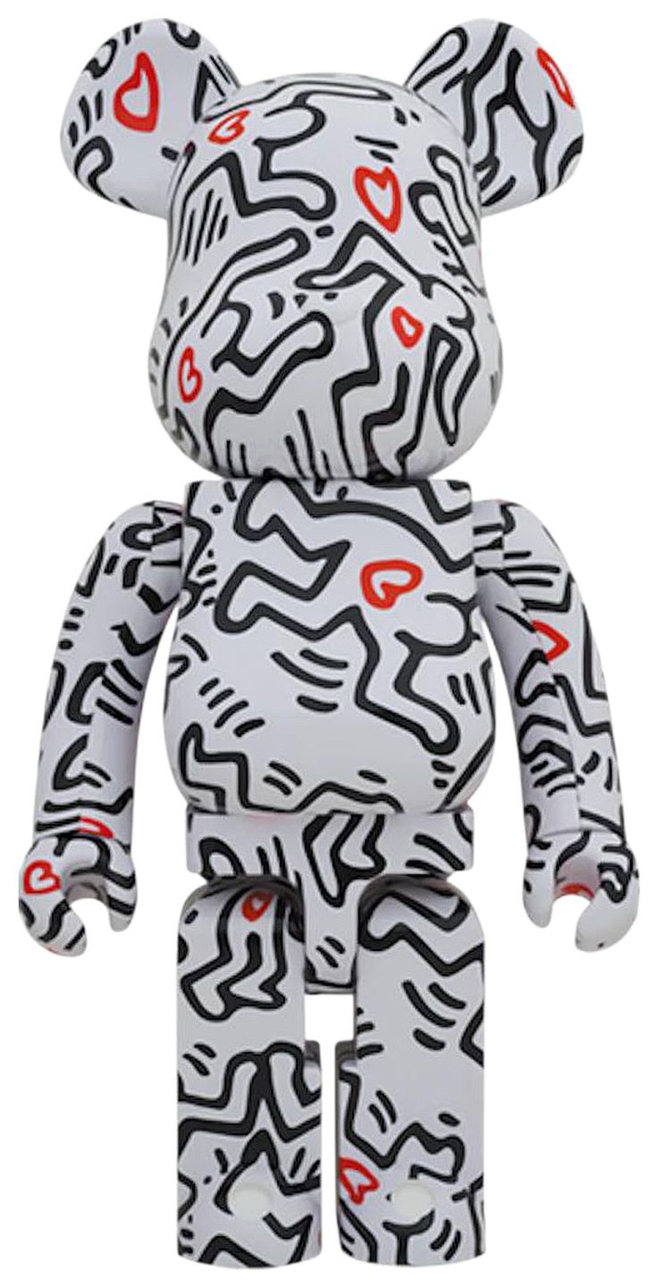 BERBRICK x Keith Haring 8 1000 WhiteBlackRed