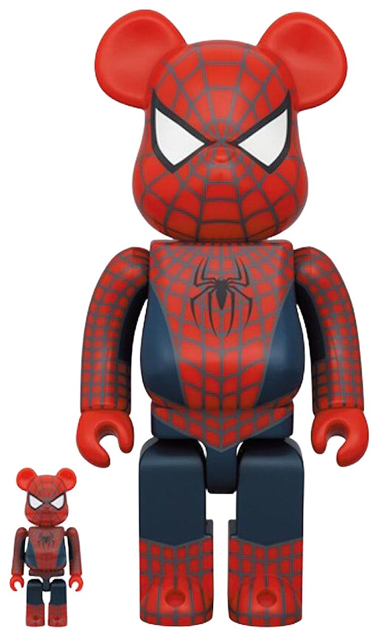 BERBRICK x Marvel Spider Man No Way Home Friendly Neighborhood Spider Man 100  400 Set RedNavy