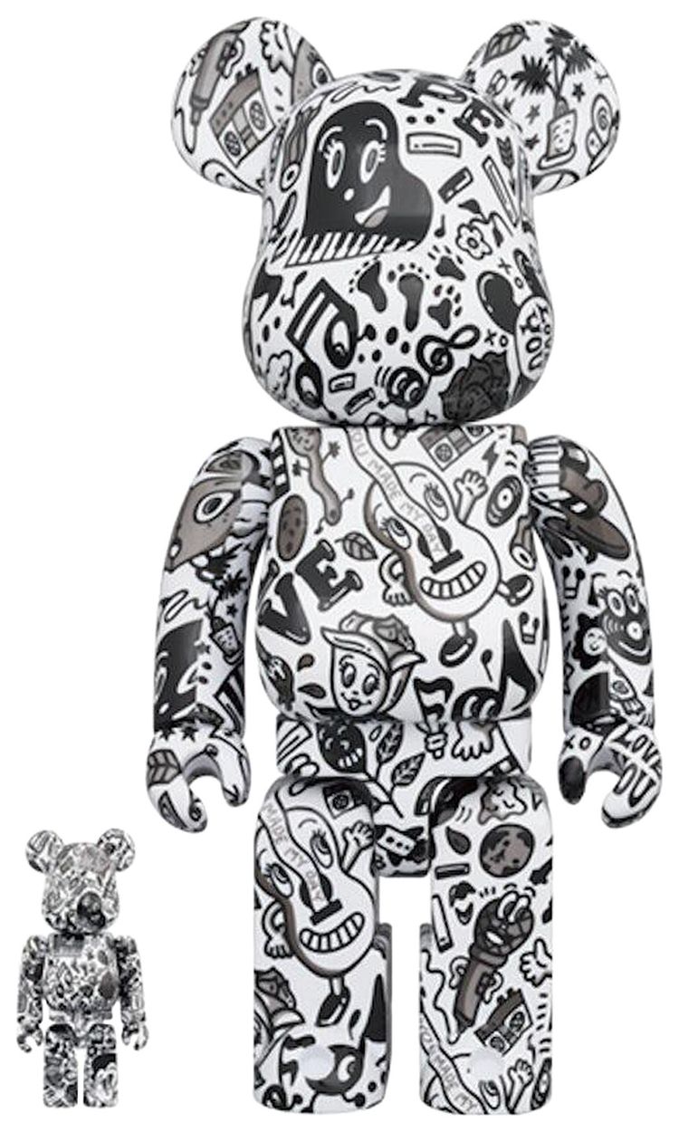 BERBRICK x Chocomoo 100  400 Set WhiteBlack