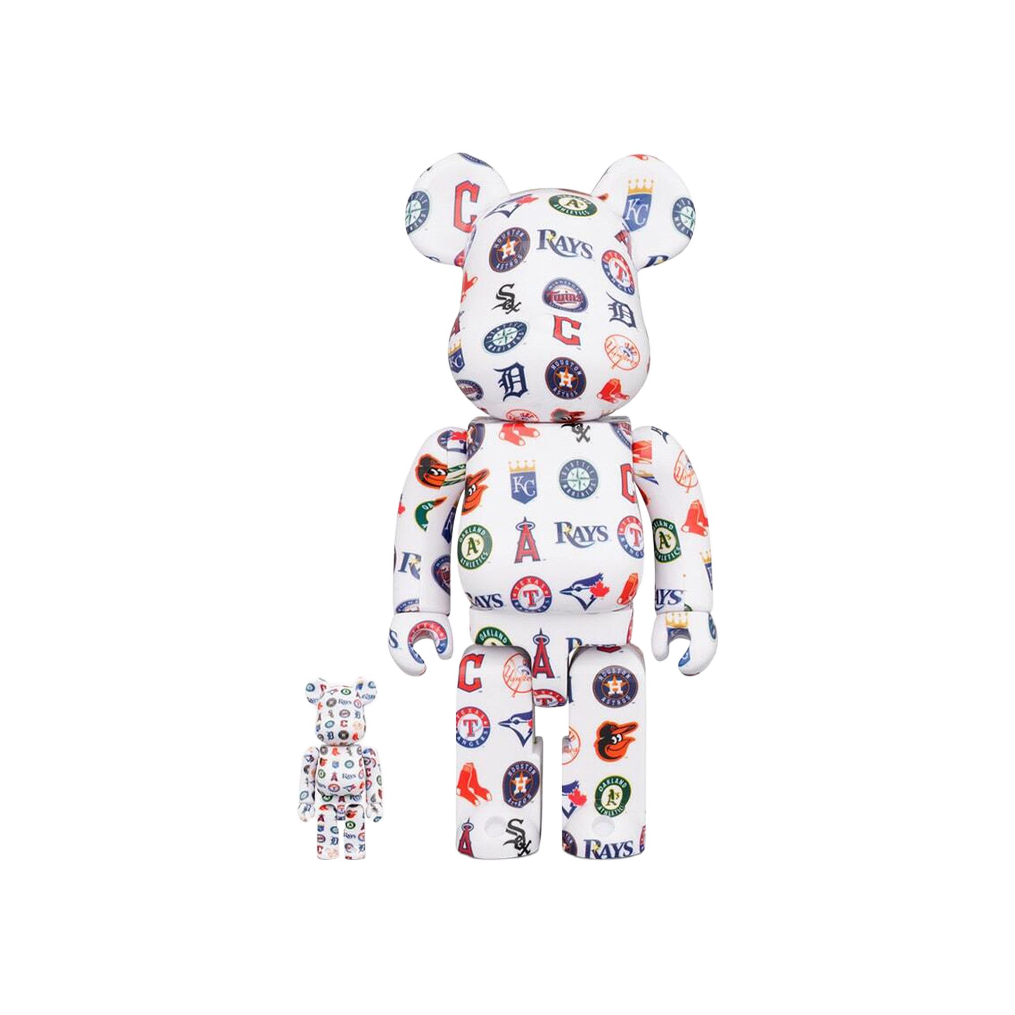 Buy BE@RBRICK x MLB American League 100% & 400% Set 'White
