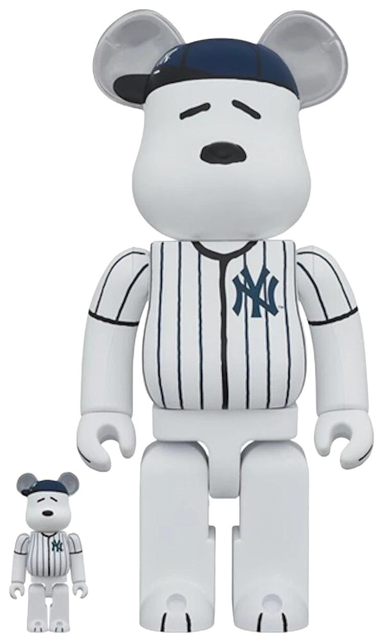 Buy BE@RBRICK x Peanuts x MLB New York Yankees Snoopy 100% & 400 