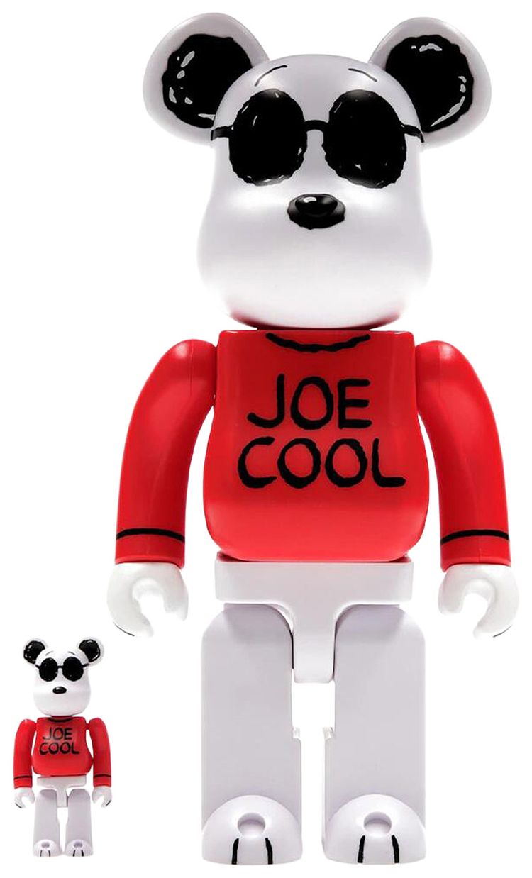 BERBRICK x Peanuts Joe Cool 100  400 Set WhiteRed