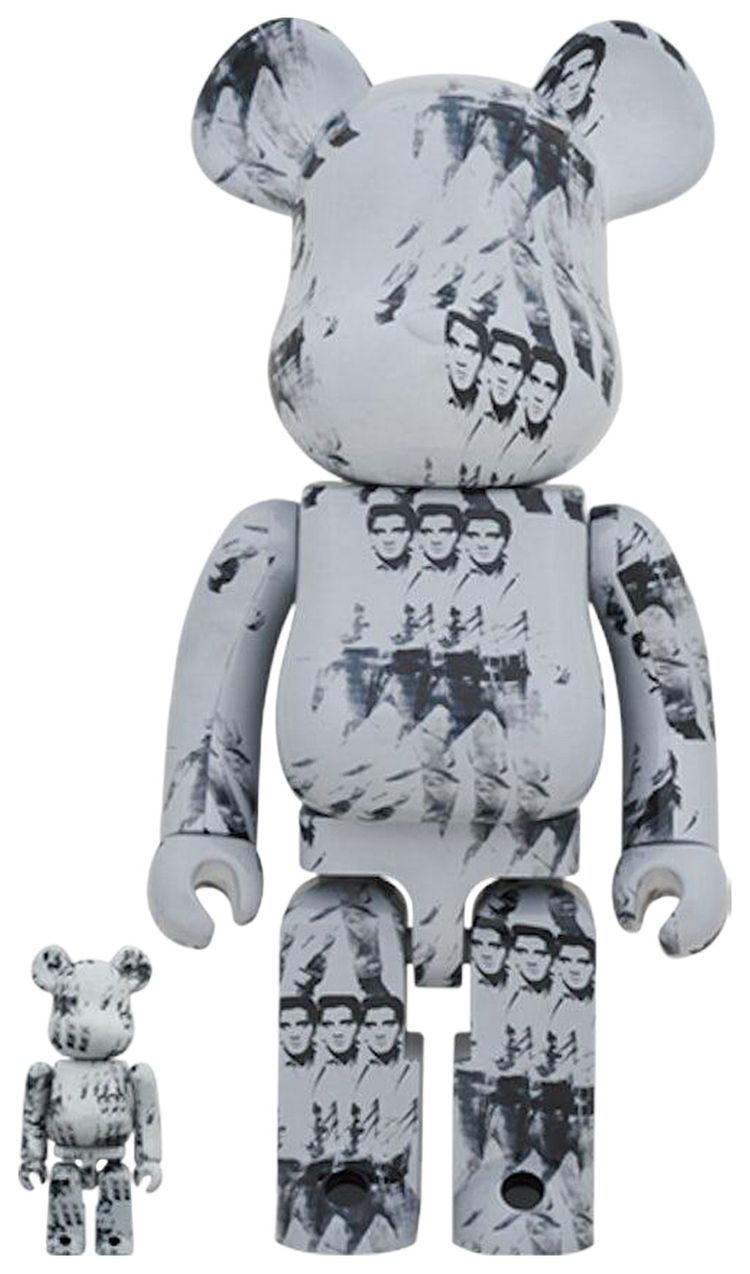 BERBRICK x Andy Warhols Elvis Presley 100  400 Set Grey