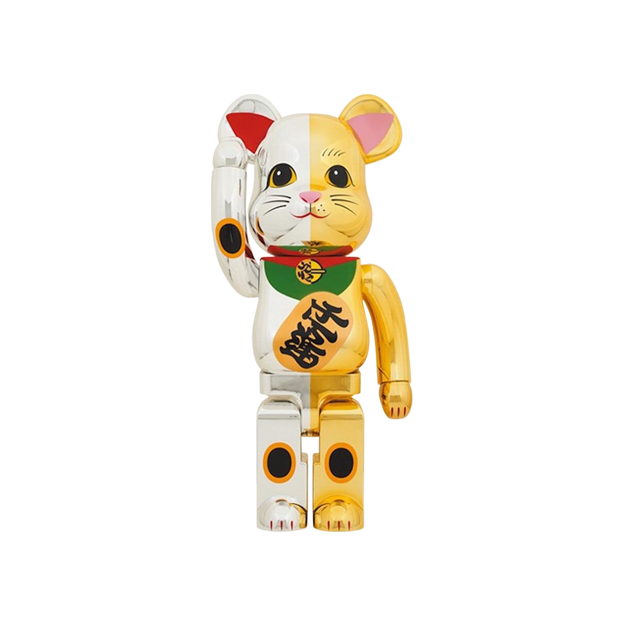 Buy BE@RBRICK Maneki Neko Good Luck Silver x Ten Million Gold 1000