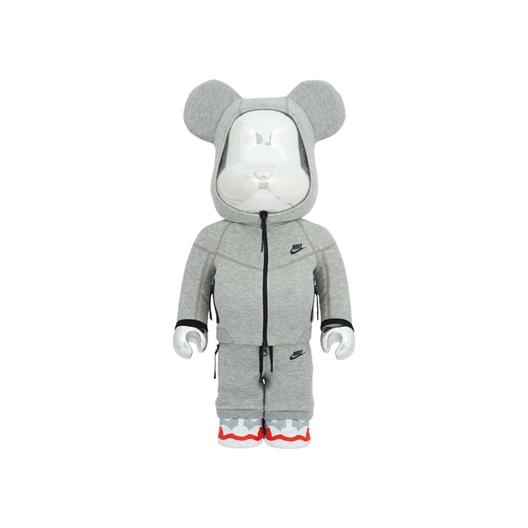 Buy BE@RBRICK x Nike Tech Fleece N98 1000% 'Grey' - 12883
