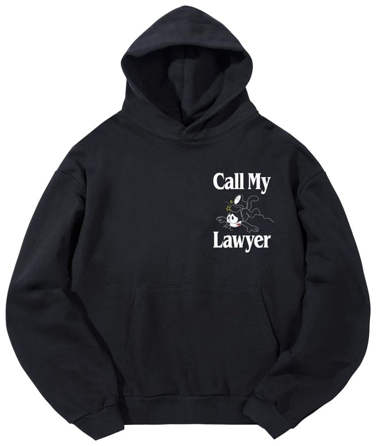 Market Felix The Cat Call My Lawyer Hoodie Washed Black
