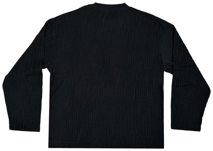 Jungles Wavy Long Sleeve Tee Black
