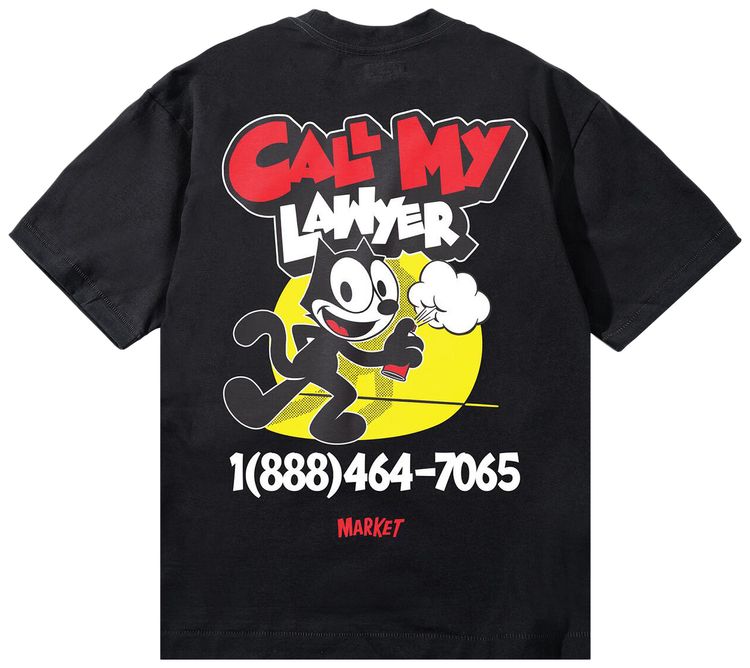 Market Felix The Cat Spray Paint Tee Shirt Vintage Black
