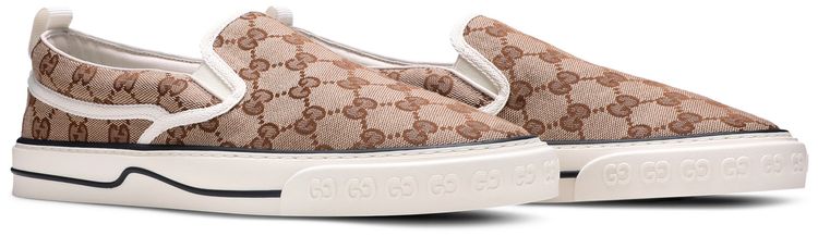 Gucci Tennis 1977 Slip On Beige Ebony