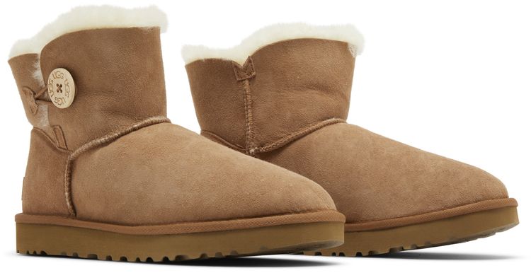 UGG Wmns Mini Bailey Button 2 Boot Chestnut