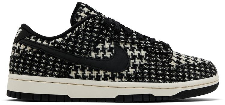 Harris Tweed x Nike Wmns Dunk Low Black Phantom