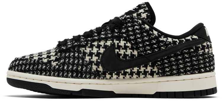 Harris Tweed x Nike Wmns Dunk Low Black Phantom