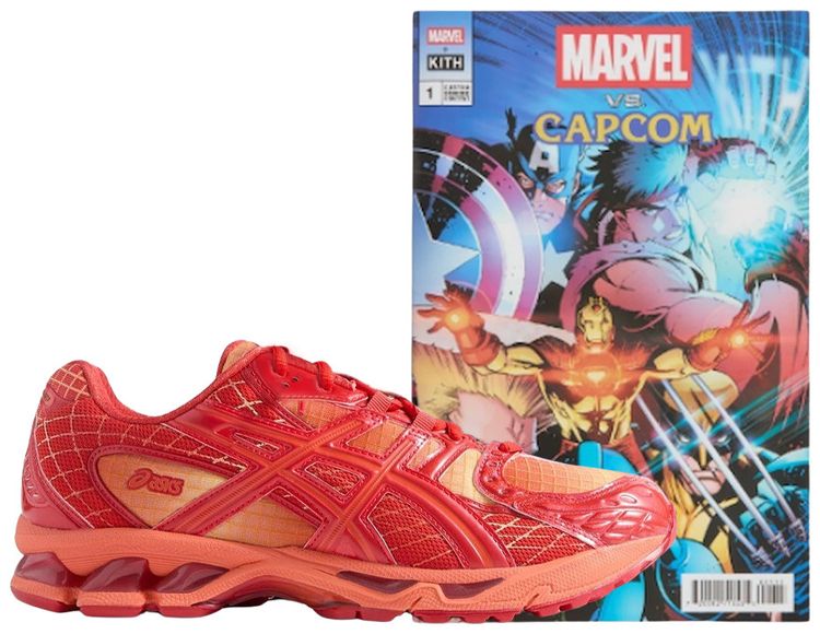 Marvel vs Capcom x Kith x ASICS Gel Nimbus 101 Double Box Iron Man vs Mega Man With Comic Book