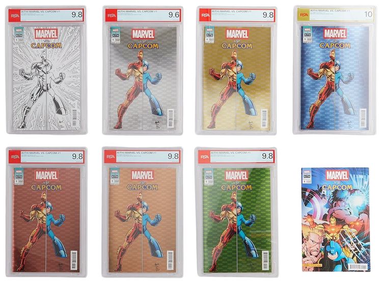 Marvel vs Capcom x Kith x ASICS Gel Nimbus 101 Double Box Iron Man vs Mega Man With Comic Book