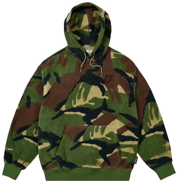 Palace Polartec P3 Hood Woodland Camo
