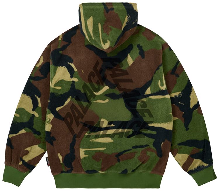 Palace Polartec P3 Hood Woodland Camo