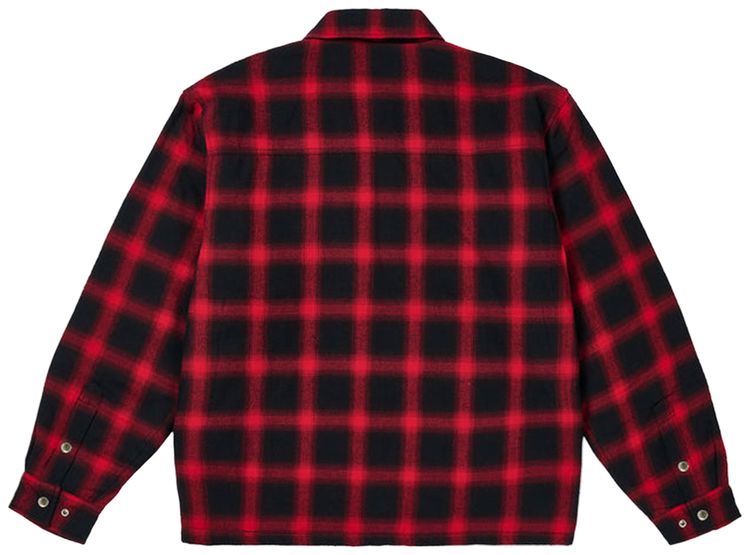 Palace Zip Up Shirt Red