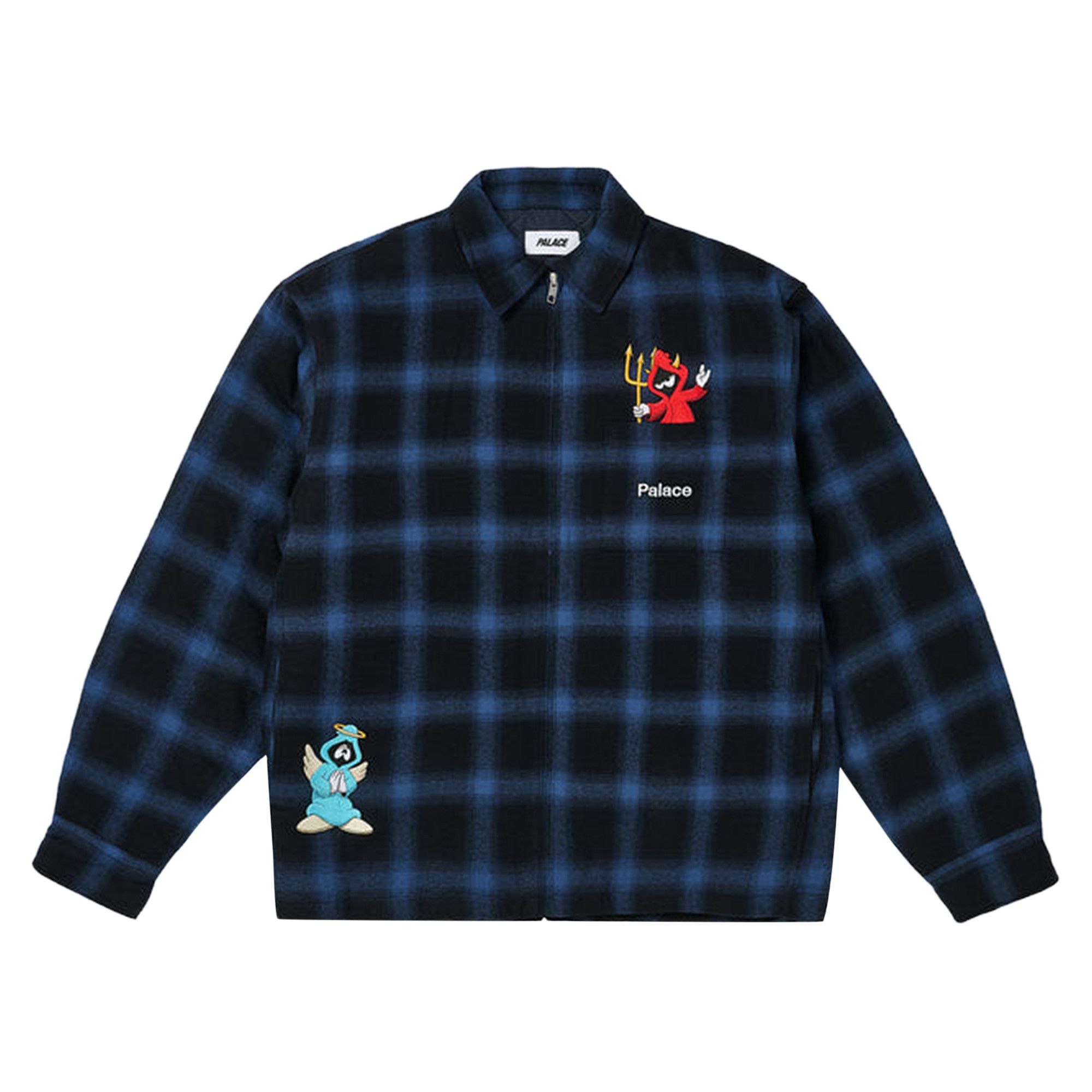 トップス PALACE Zip Up Shirt Navy L Buy Palace Zip Up Shirt 'Navy' - P29SHT043 | GOAT