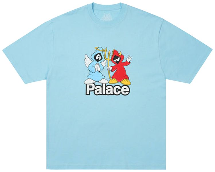 Palace Right And Wrong T Shirt Skyline Blue