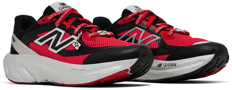 GANNI x New Balance Fresh Foam Trainer Black Racing Red