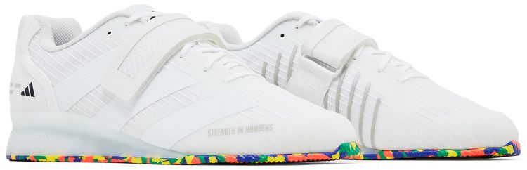 adidas Adipower Weightlifting 3 White Multi Color Sole