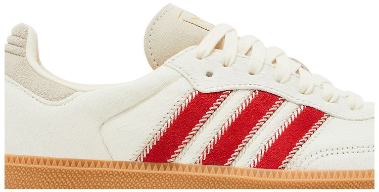 adidas Wmns Samba OG Pony Hair Pack   Wonder Beige Better Scarlet