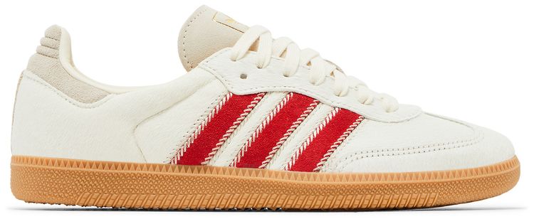 adidas Wmns Samba OG Pony Hair Pack   Wonder Beige Better Scarlet