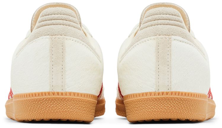 adidas Wmns Samba OG Pony Hair Pack   Wonder Beige Better Scarlet