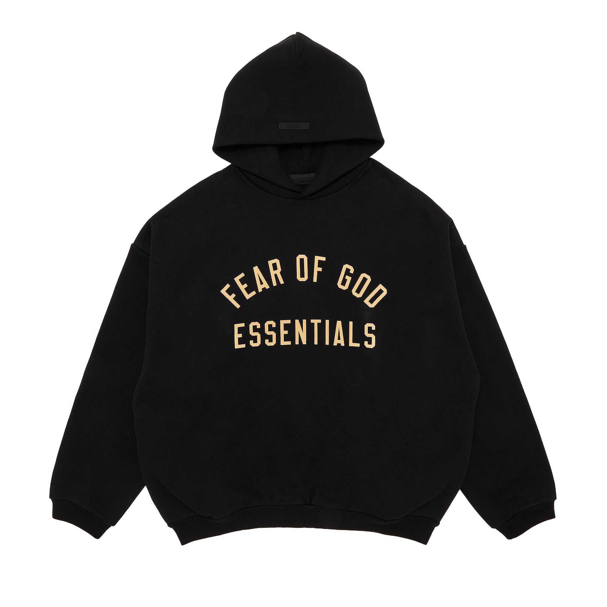 Buy Fear of God Essentials Fleece Hoodie 'Black' - 192BT246258F | GOAT