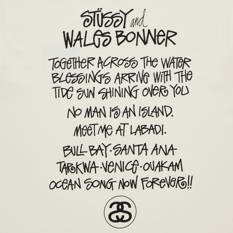 Stussy x Wales Bonner Ocean Song Tee Ivory