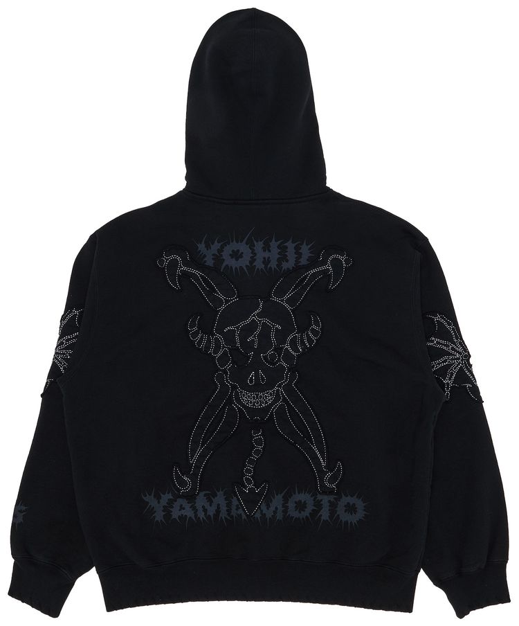 Supreme x Ys Zip Up Hooded Sweatshirt Black