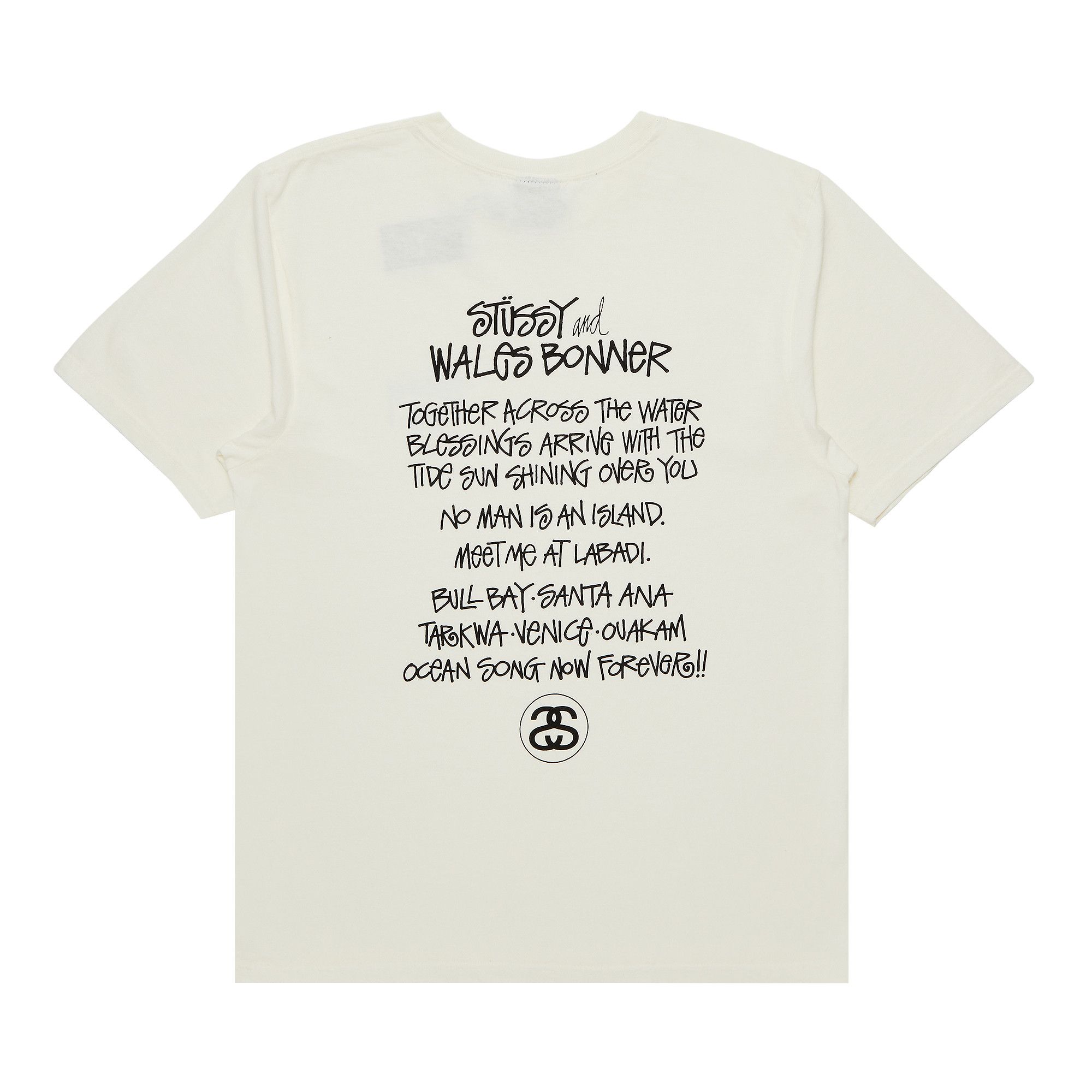 Buy Stussy x Wales Bonner Ocean Song Tee 'Ivory' - 3904025 IVOR | GOAT