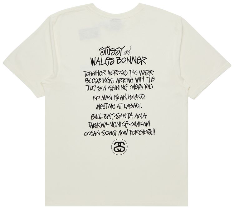 Stussy x Wales Bonner Ocean Song Tee Ivory