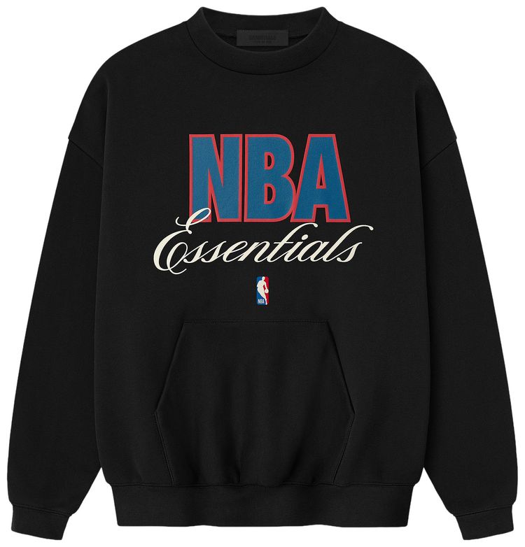 Fear of God Essentials NBA 90s Crewneck Sweatshirt Black