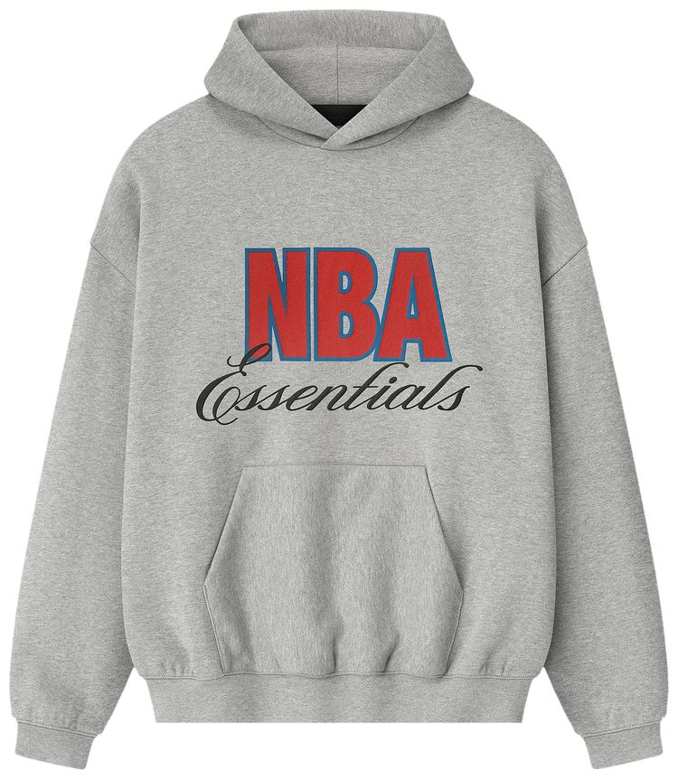 Fear of God Essentials NBA 90s Hoodie Concrete Heather
