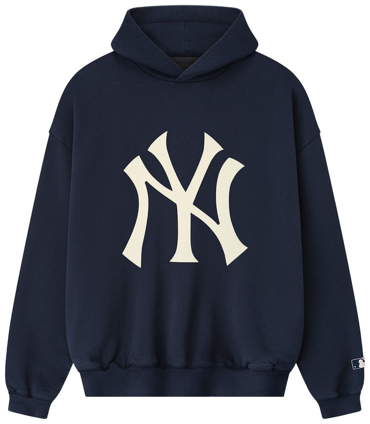 Fear of God Essentials Yankees Sport Hoodie Dark Sapphire