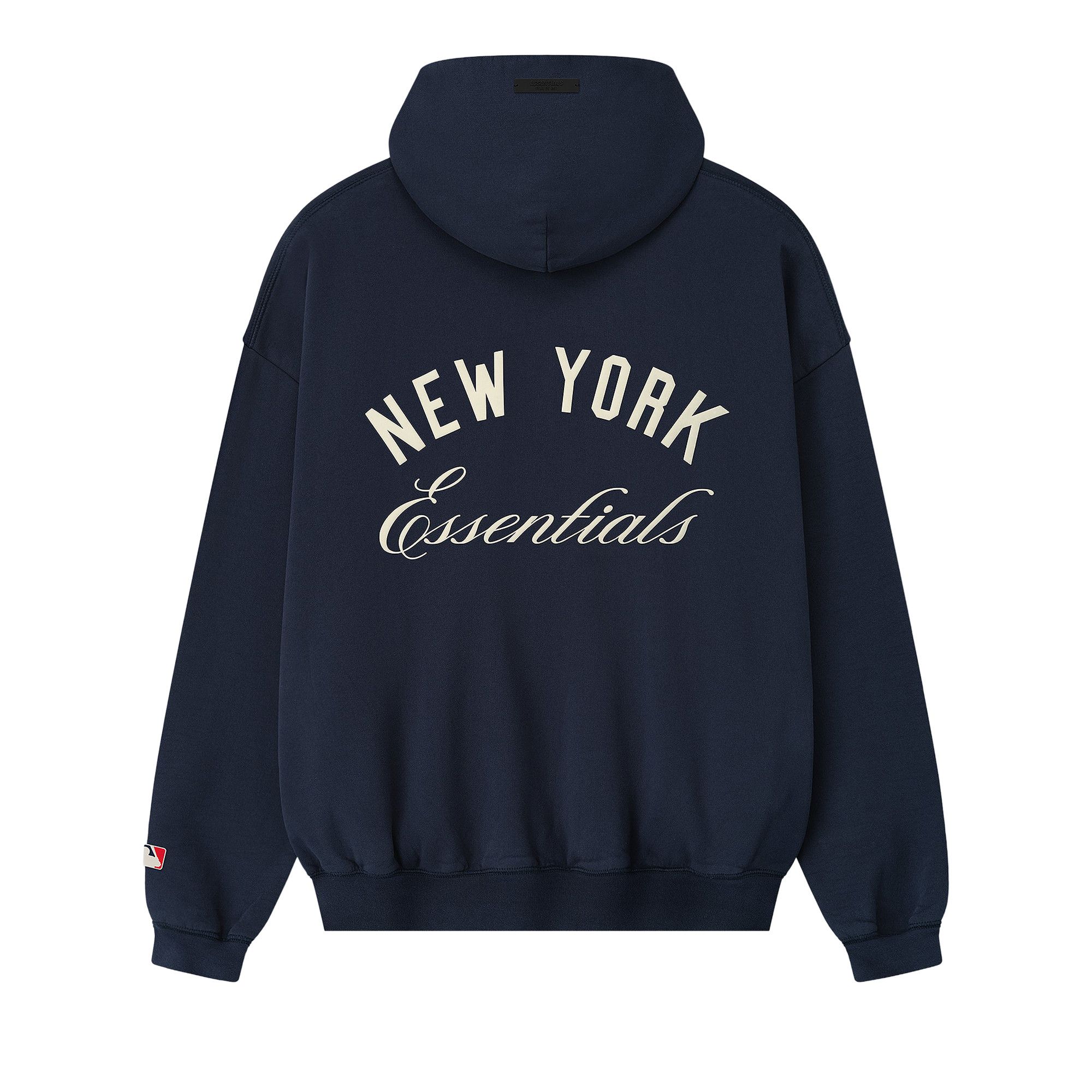fear of god essentials ロゴフーディー（ダークネイビー） Buy Fear of God Essentials Yankees Sport Hoodie 'Dark Sapphire
