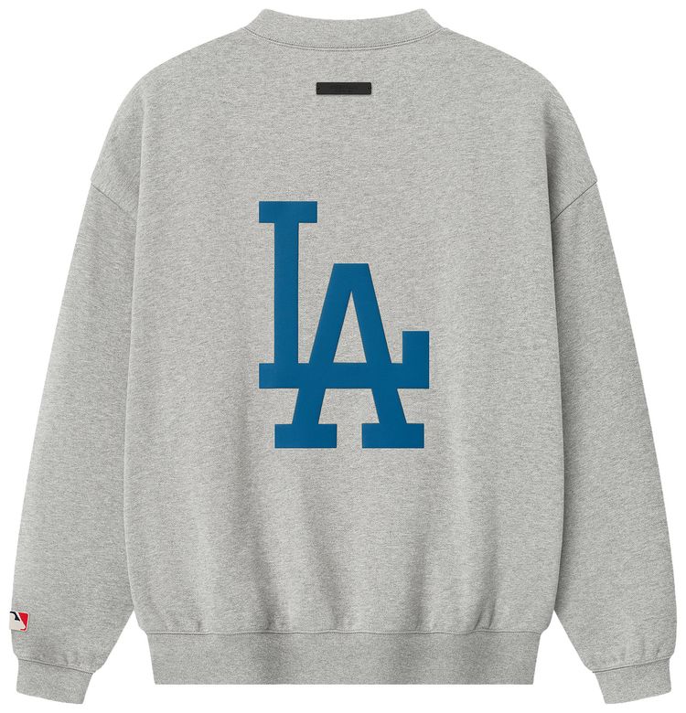 Fear of God Essentials Dodgers Sport Crewneck Concrete Heather