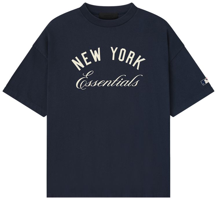 Fear of God Essentials Yankees 90s Tee Dark Sapphire