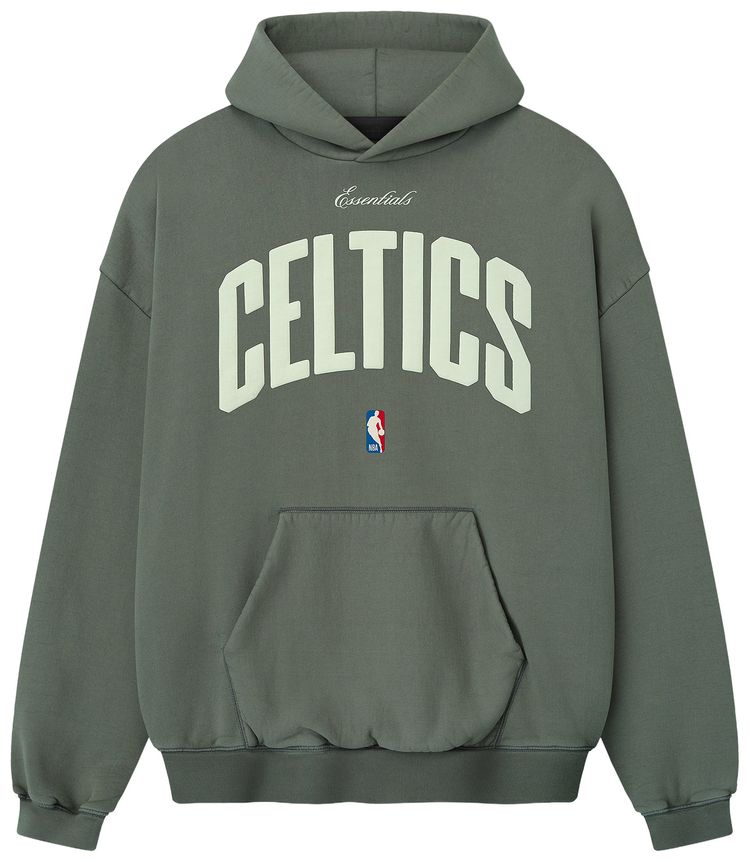 Fear of God Essentials Celtics 90s Hoodie Balsam Green