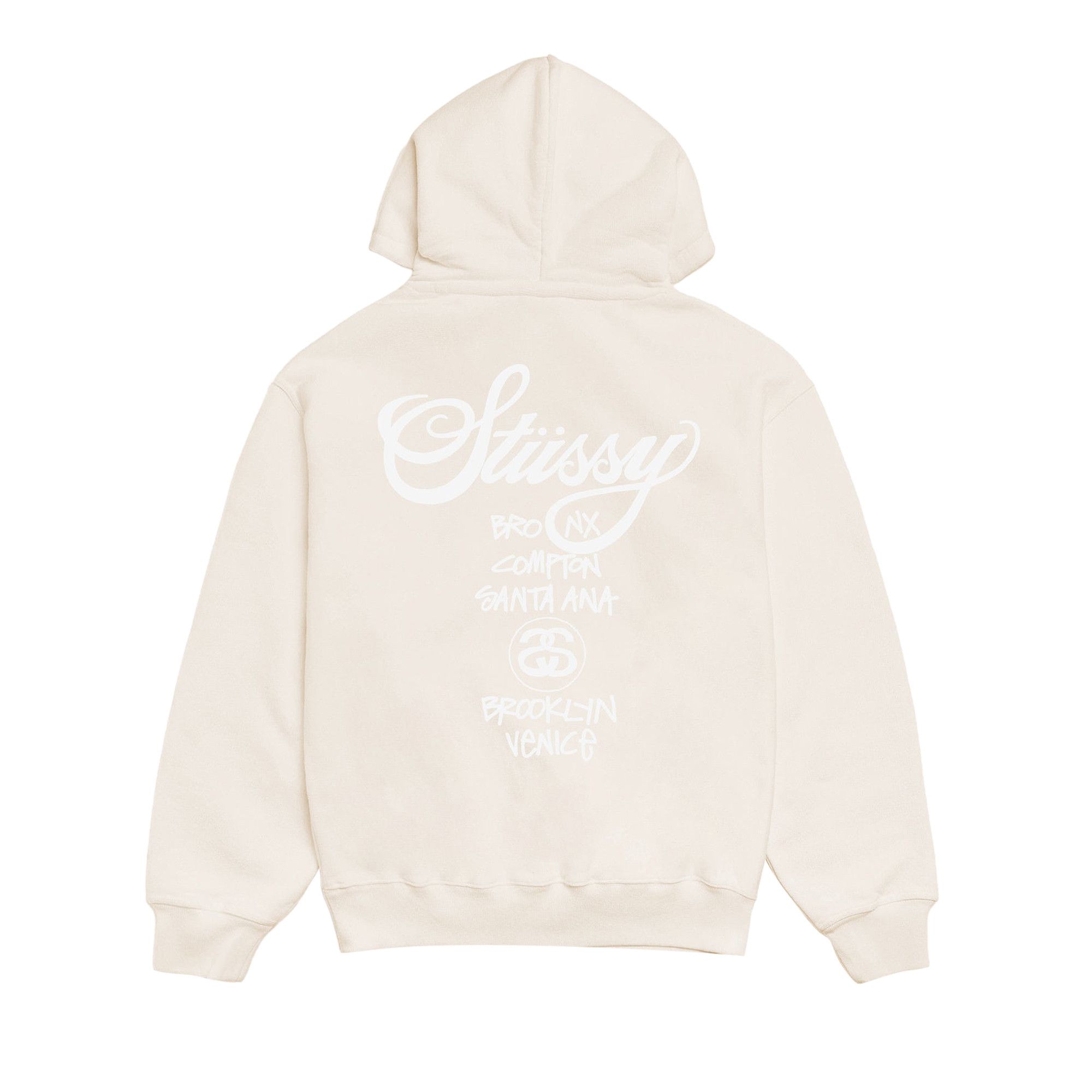 Buy Stussy World Tour Hoodie Pigment Dyed 'Natural' - 3923962P